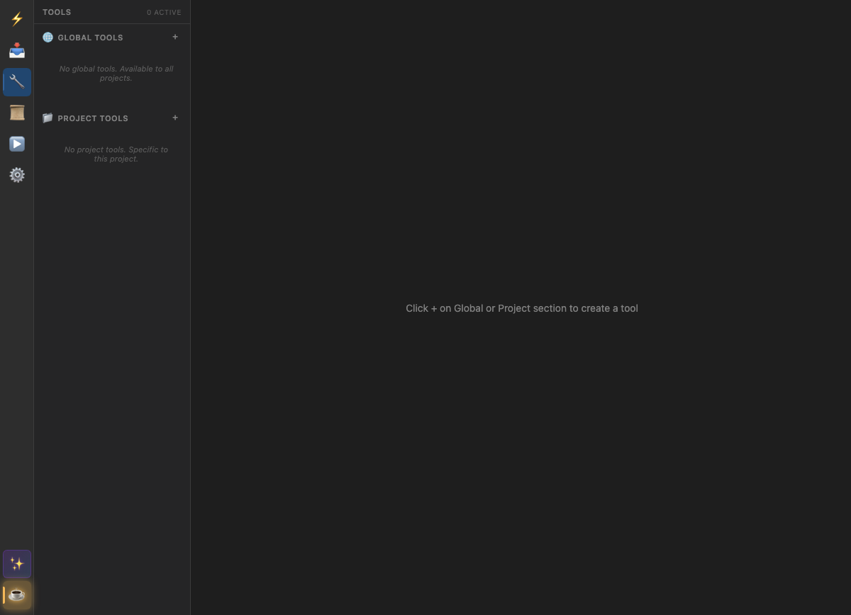 Runners View - Session list and console output